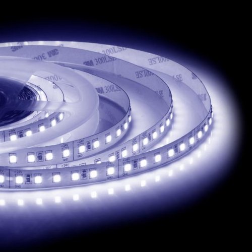 Лента 24В, 16Вт/м, smd2835, 120д/м, IP20, 1500Лм/м, 10мм, 5м, т/б, 6500К. APEYRON
