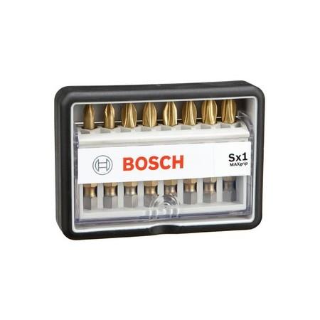Распродажа! 8 БИТ TIN. Robust Line из 8 насадок-бит Sx Max Grip PZ1/PZ2/PZ3  49мм