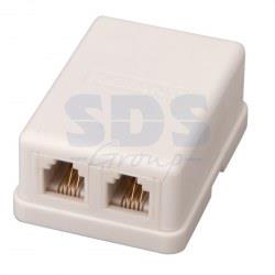 FD-6024 розетка телефонная 2х6Р - 4С