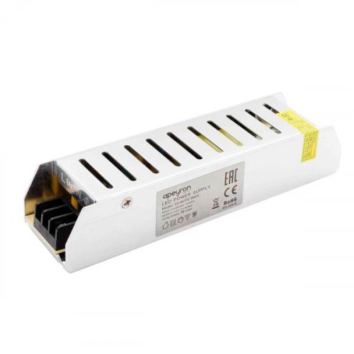 Блок питания 12В, 75Вт, IP20, 6.5А, металл, 160х40х30мм APEYRON