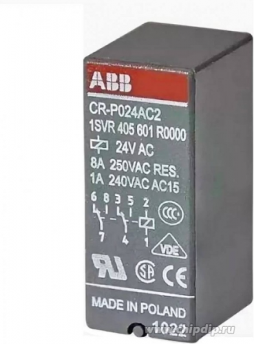Реле CR-P024AC2 24B AC 2ПК (8А)