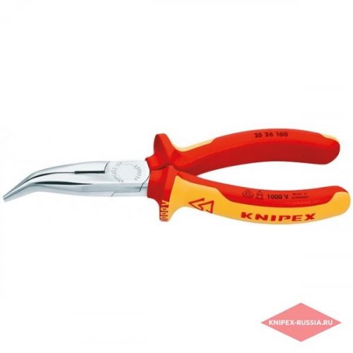 Длинногубцы изолированные изогнутые 160 мм "Knipex" 