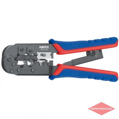 RJ-45 Кримпер для обжима RJ-45, RJ-12, RJ-11 "Knipex"