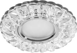 Светильник встраиваемый CD933 15LED*2835 SMD 4000K, MR16 50W G5.3, прозрачный, хром