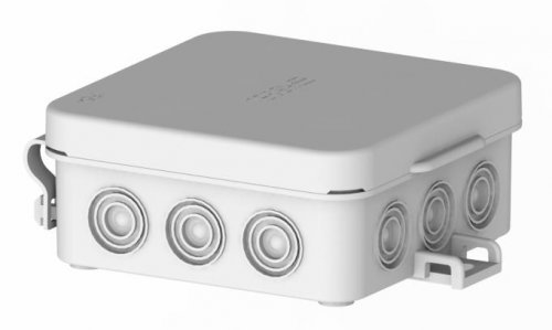 Коробка мембрана 72х72х31 распаячная открытой установки IP54 Hegel 12 выходов