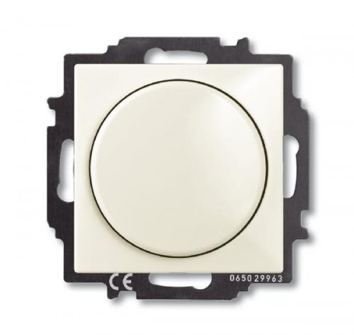 ABB BJB Basic 55  Шале (бел) Светорегулятор поворотно-нажимной 60-400 Вт для л/н