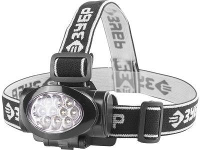 Фонарь ЗУБР "МАСТЕР" налобный светодиодный, 10Ultra LED, матричный рефлектор, 3 режима,  3ААА
