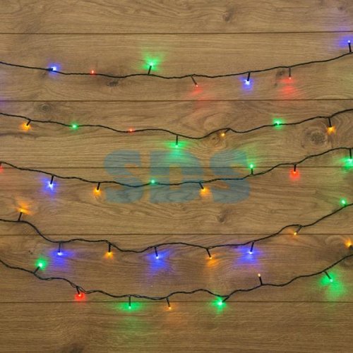 Гирлянда "Твинкл Лайт" 15 м, темно-зеленый ПВХ, 120 LED, цвет мультиколор IP20 -20C