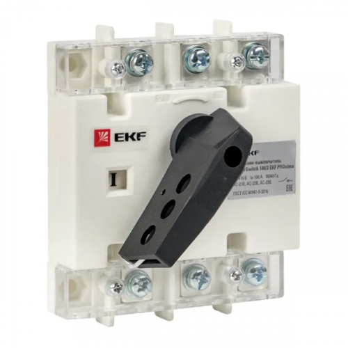 ЭКФ Рубильник  100A 3P c рукояткой управления для прямой установки PowerSwitch EKF