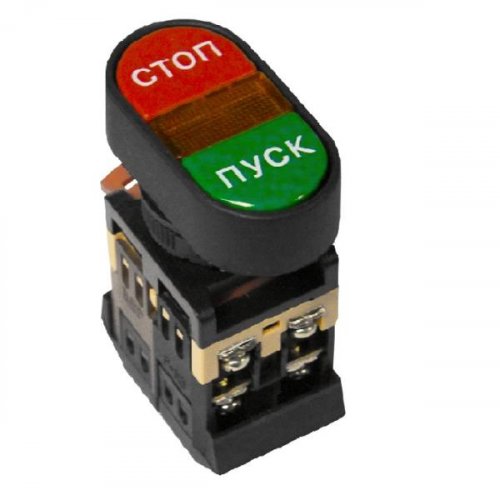 Кнопка APBB-22N "Пуск-Стоп" овальная 220В NO+NC EKF