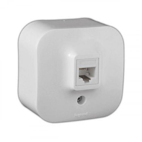 Quteo Белый Розетка RJ11 Legrand