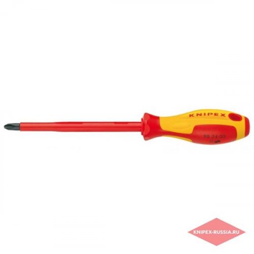 Отвертка 4.5*80  крест PH1 "Knipex" 1000 V