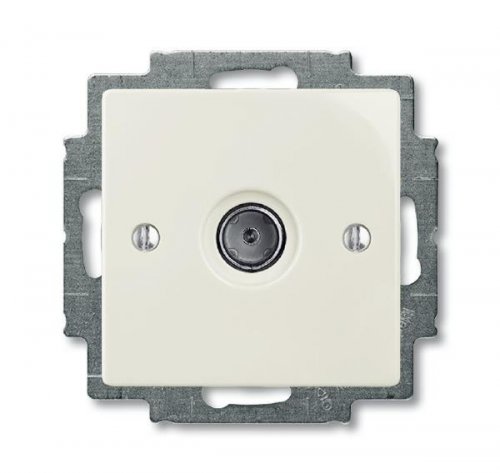 ABB BJB Basic 55  Шале (бел) Розетка TV оконечная