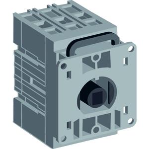 Распродажа! ABB Рубильник OT40FT3 до 40А 3х-полюсный дверного монтажа (без ручки)