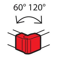 Внешний угол 100x50 изменяемый 60°-120°METRA