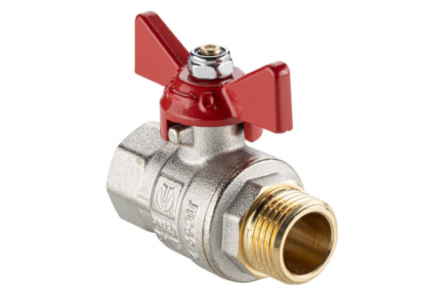 VALTEC BASE-ГОСТ Кран шаровой полнопроходной с рукояткой-бабочкой вн.-нар. DN15 PN40 1/2