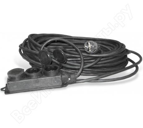 Удлинитель шнур У1С-3-20 КГ 3х1,5  (рез) 3 розетки  с\з  IP44 20м