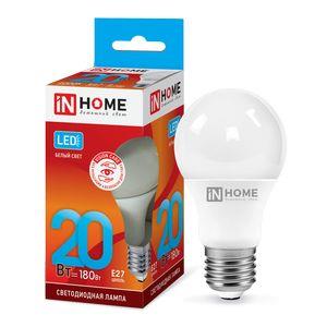 Лампа 20w LED-A60-VC 20Вт 230В Е27 4000К 1900Лм IN HOME