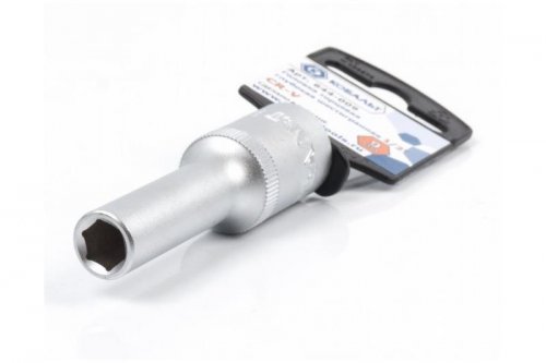 Головка торцевая глубокая КОБАЛЬТ 1/2", 9 мм, Cr-V (1 шт.) подвес