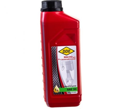 Масло 4-х тактное SAE30 DDE ,  API SJ/CF ( 1л ) минеральное