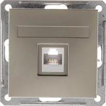 Розетка RJ45 "Вессен59" С/У б/рам кат.5е. шампань