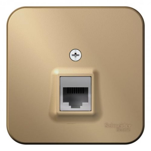 Титан Розетка о/у RJ45, кат.5E компьютерная изолир. пластина Blanca 