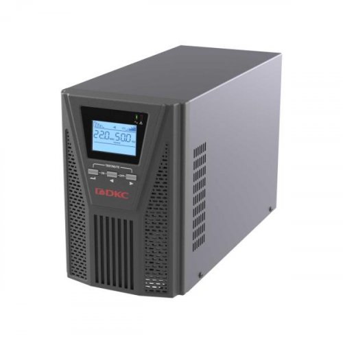 Онлайн ИБП ДКС (для котельных) 1000 ВА/900 Вт, без АКБ 1/1, 2xSchuko, EPO,USB, RS-232, RJ45, з/у 6А,