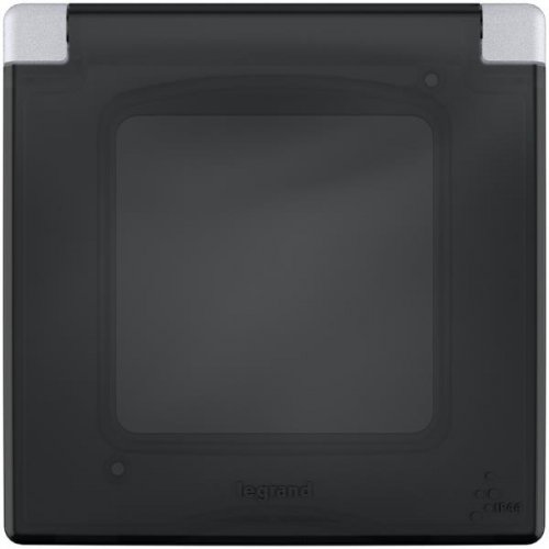 INSPIRIA - алюминий Рамка с защитной крышкой IP 44