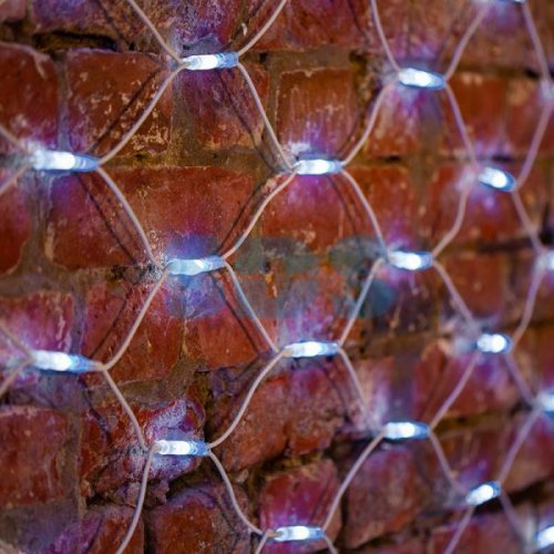 Гирлянда "Сеть" 2x3м, IP67 -50С, белый КАУЧУК, 432 LED Белые
